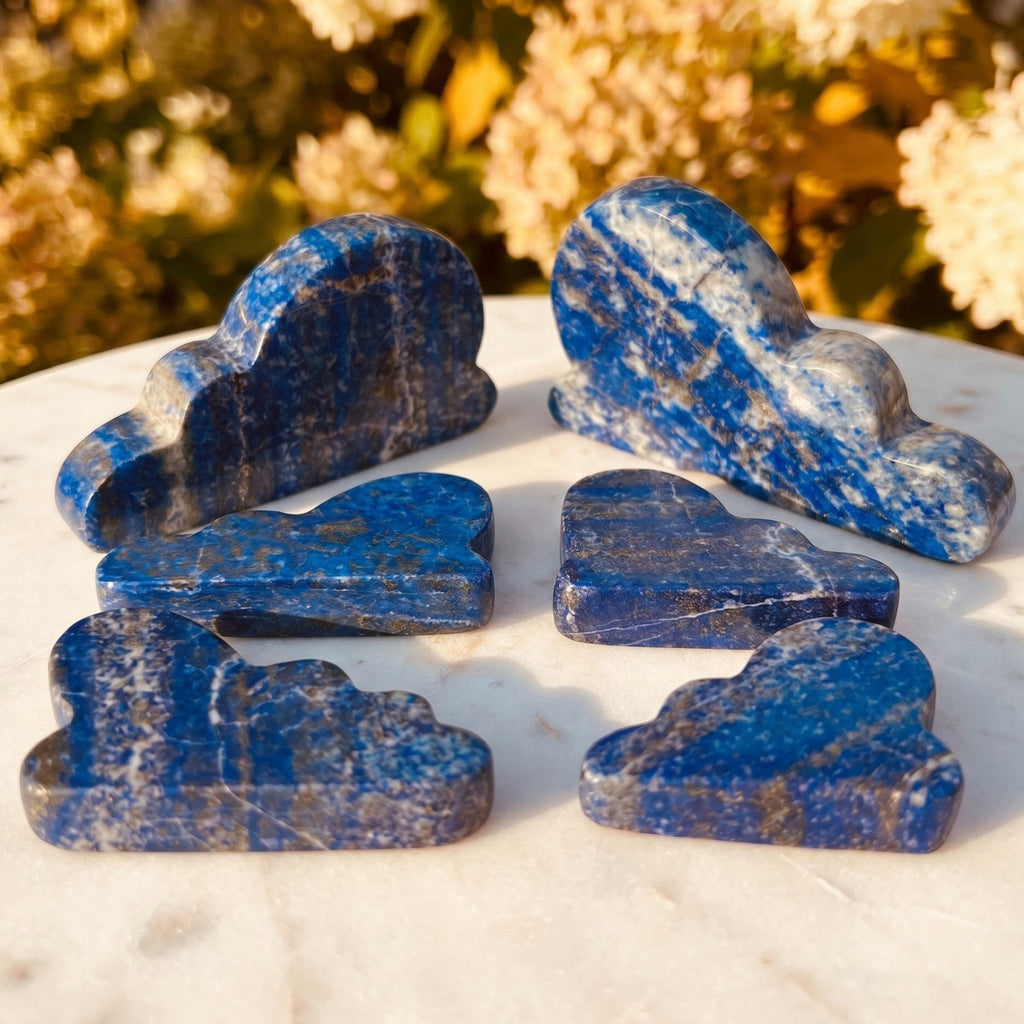 Lapis Lazuli Cloud Shape Carving (Mixed Sizes) - image 4