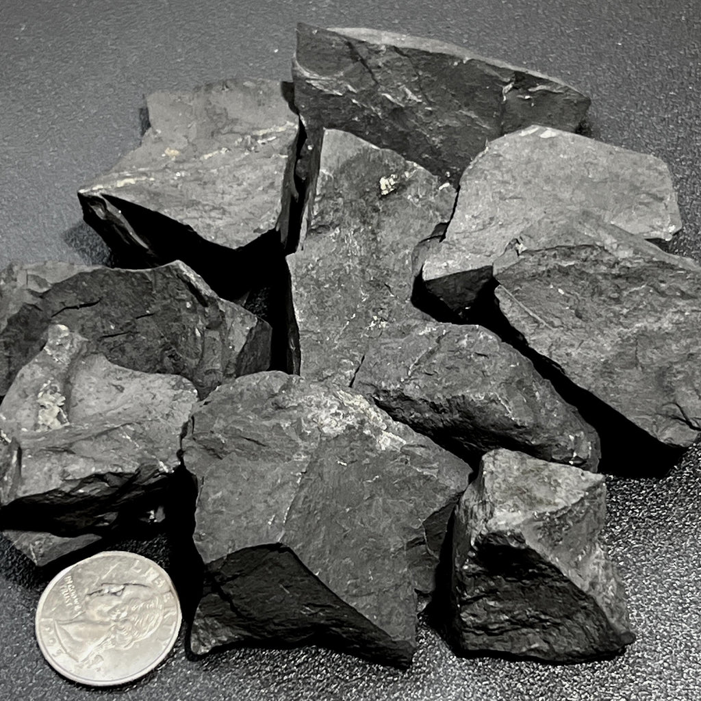 Black Shungite Type-2 Rough Raw Stones - image 2