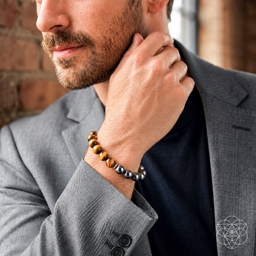 Triple Stone Stack Bracelet – Bold Stone Trio - image 6