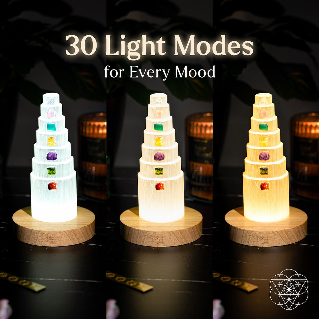 The Seven Stone Glow Lamp – 7-Crystal Statement Lamp - image 3