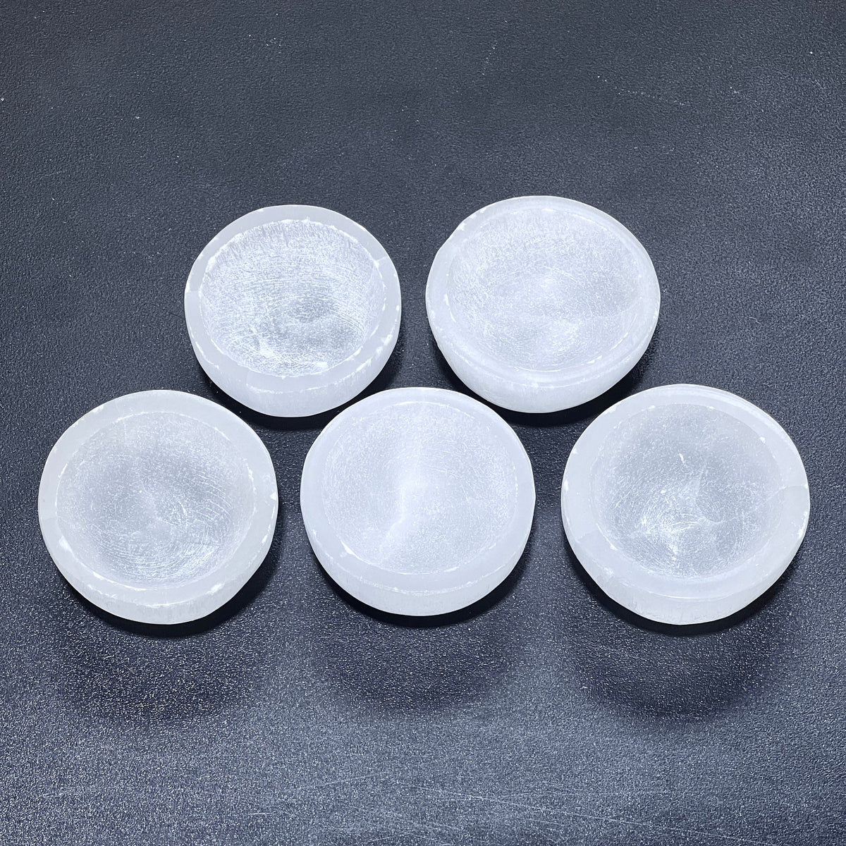Selenite Satin Spar Crystal Small Bowls (2 Inches) - image 2