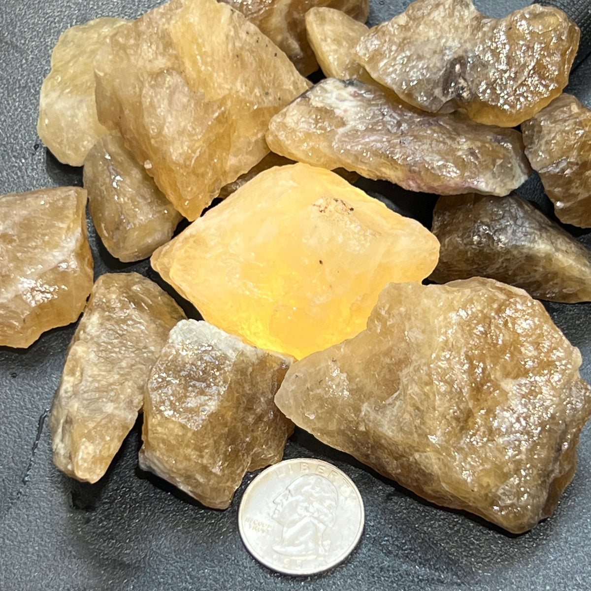Citrine Crystal (Untreated) Rough Raw Stones - image 2
