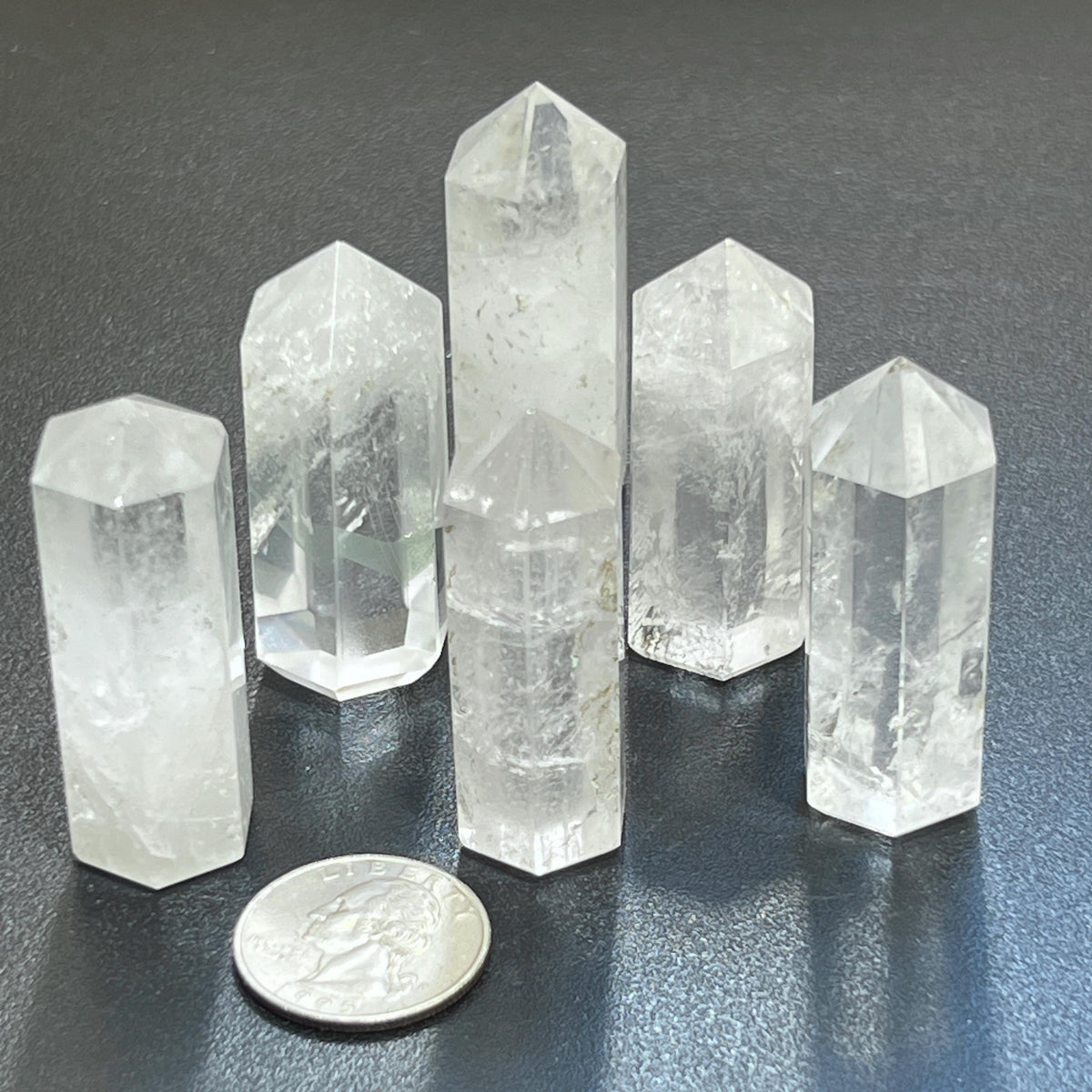 Clear Quartz Crystal Point Tower Obelisk Carving - image 2