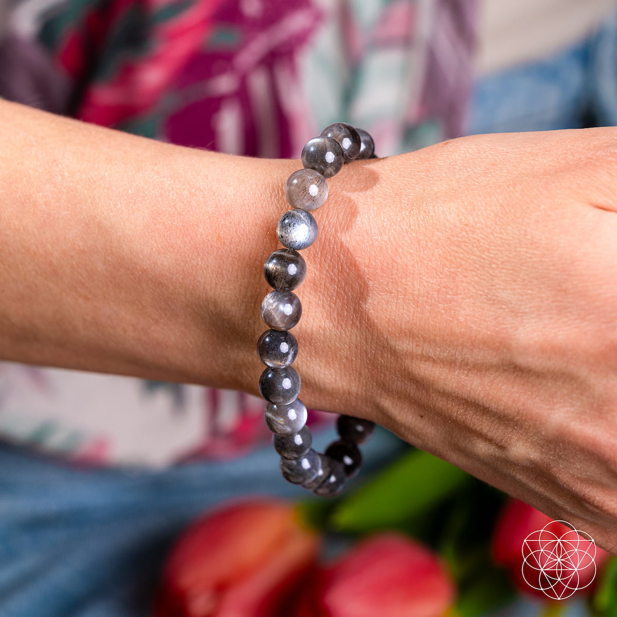 The Empath’s Cord Cutter – Black Moonstone Bracelet - image 2