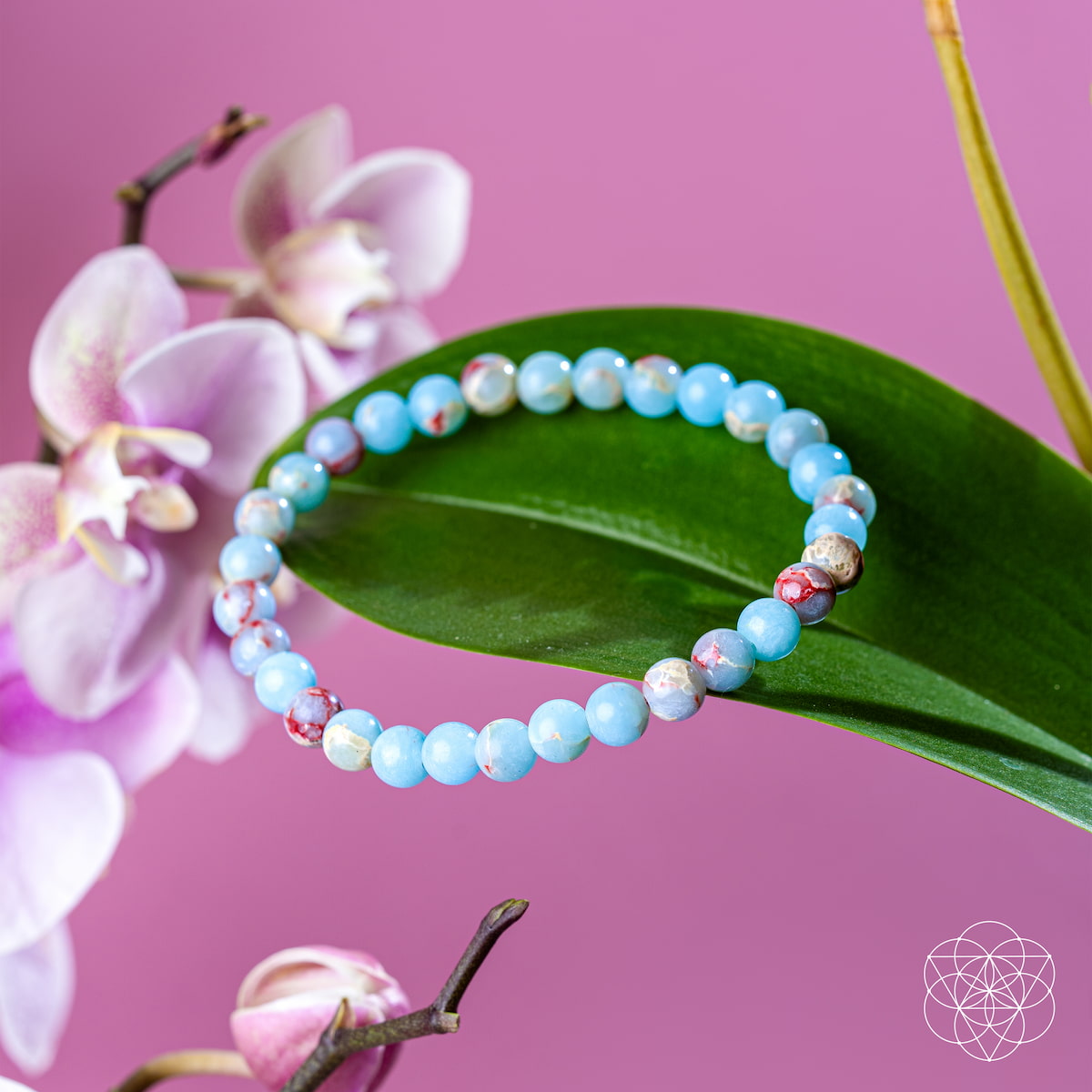 Empath’s Shield – Aqua Terra Jasper Bracelet | 6mm - image 3