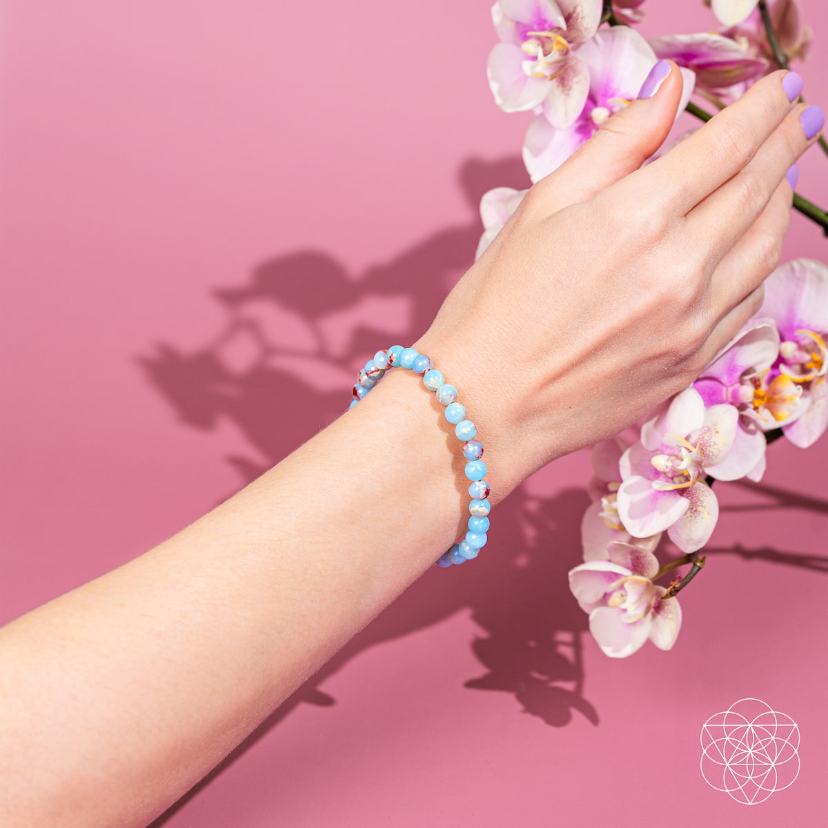 Empath’s Shield – Aqua Terra Jasper Bracelet | 6mm - image 2