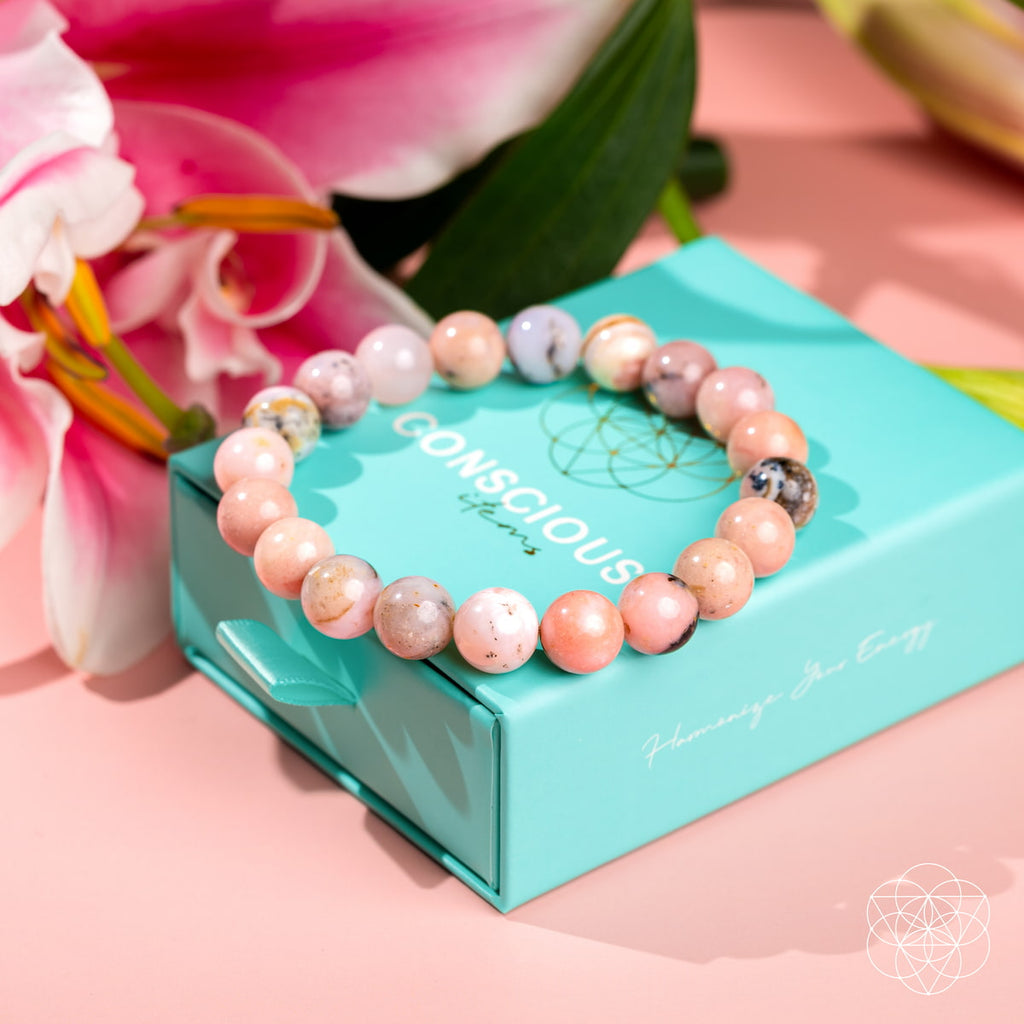 Repair My Heart - The Peruvian Pink Opal Bracelet - image 7