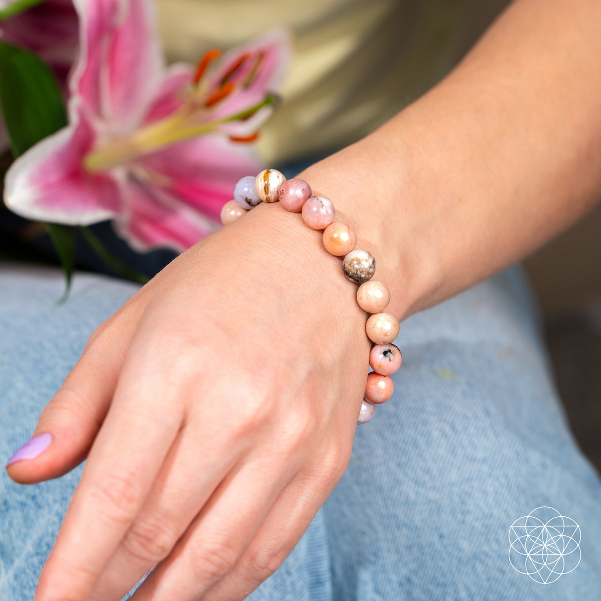 Repair My Heart - The Peruvian Pink Opal Bracelet - image 3