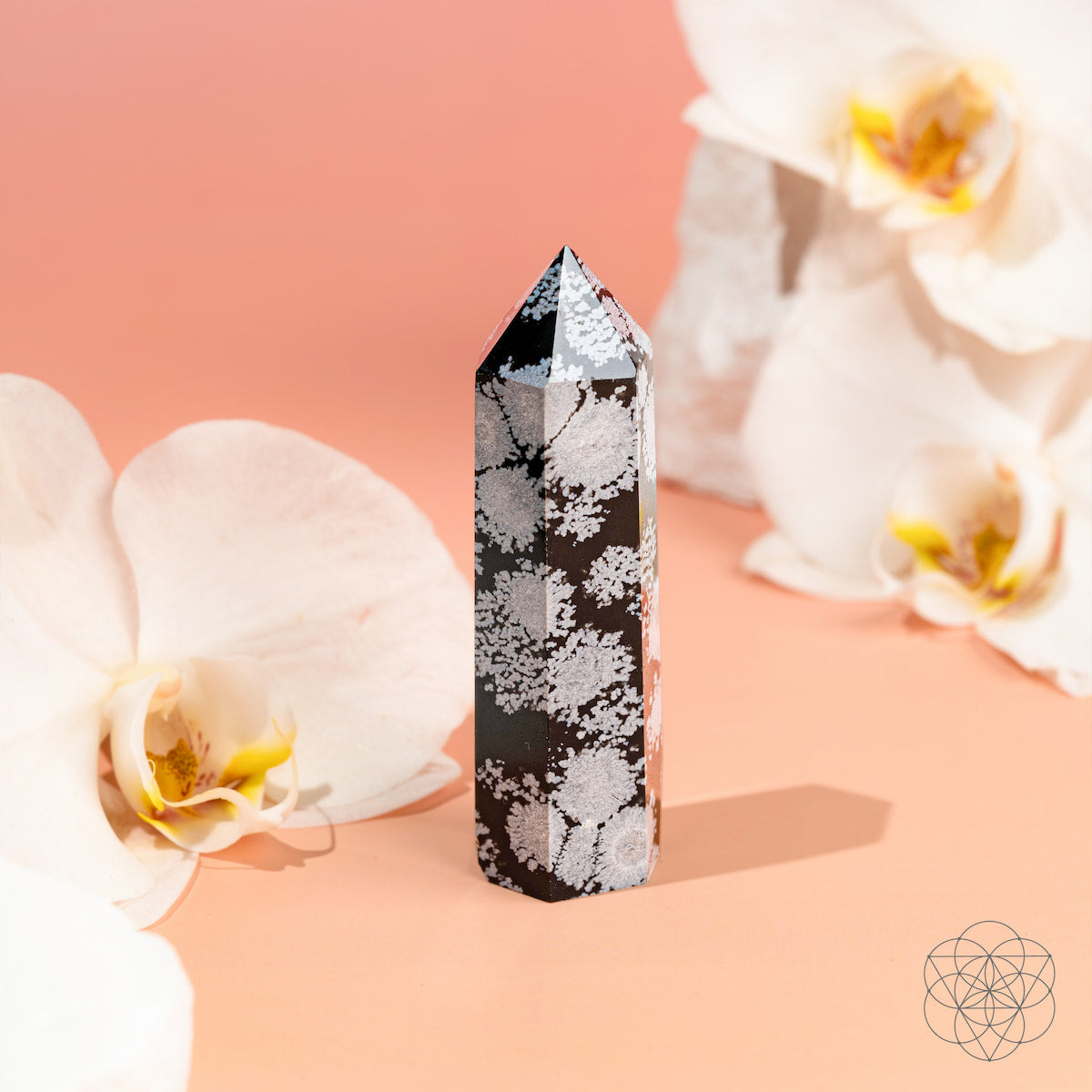 Spiritual Bodyguard - Snowflake Obsidian Point - image 3