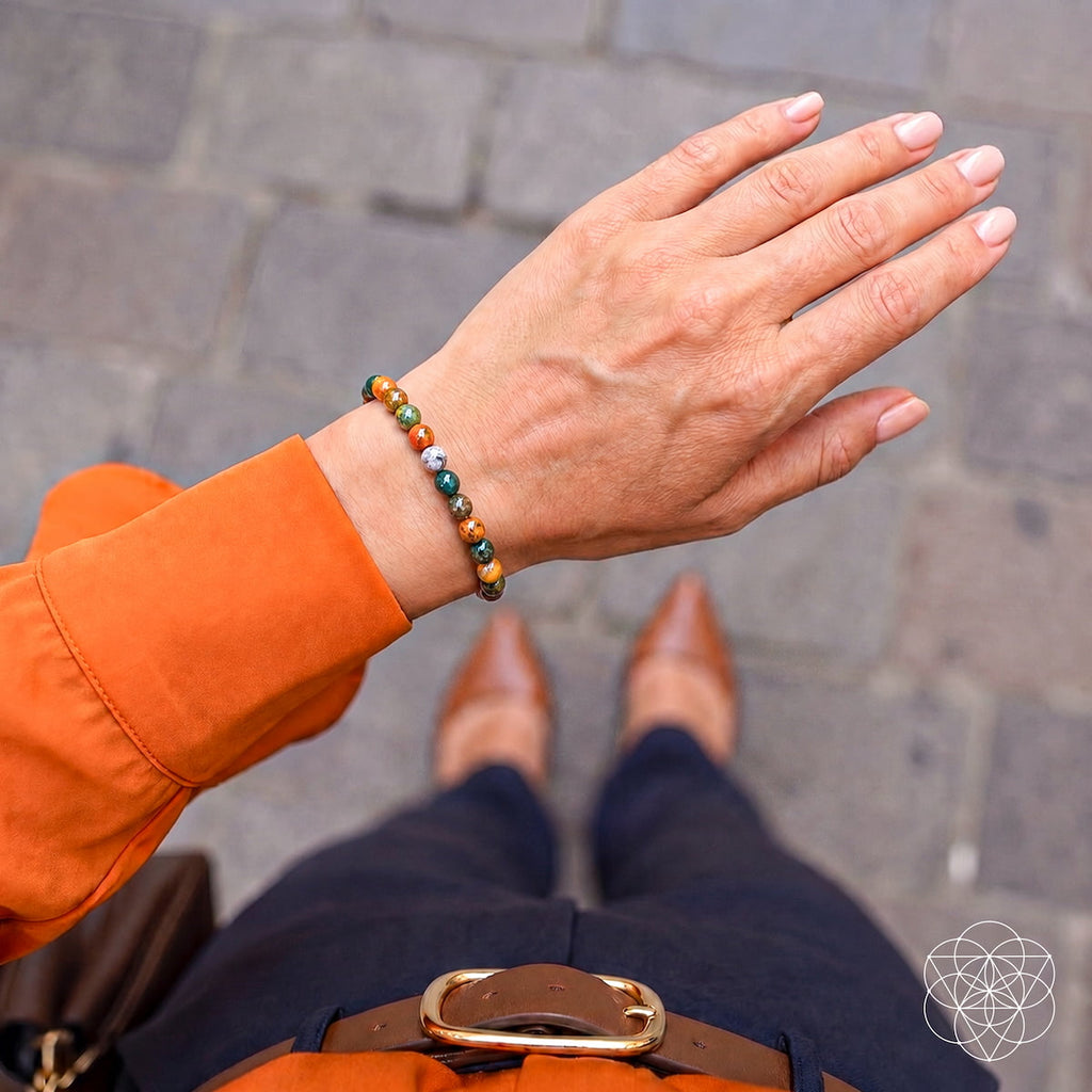 Quiet My Mind – Ocean Jasper Bracelet | 6mm - image 3