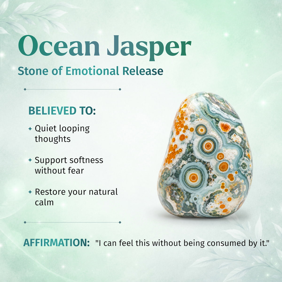 Quiet My Mind – Ocean Jasper Bracelet | 6mm - image 4