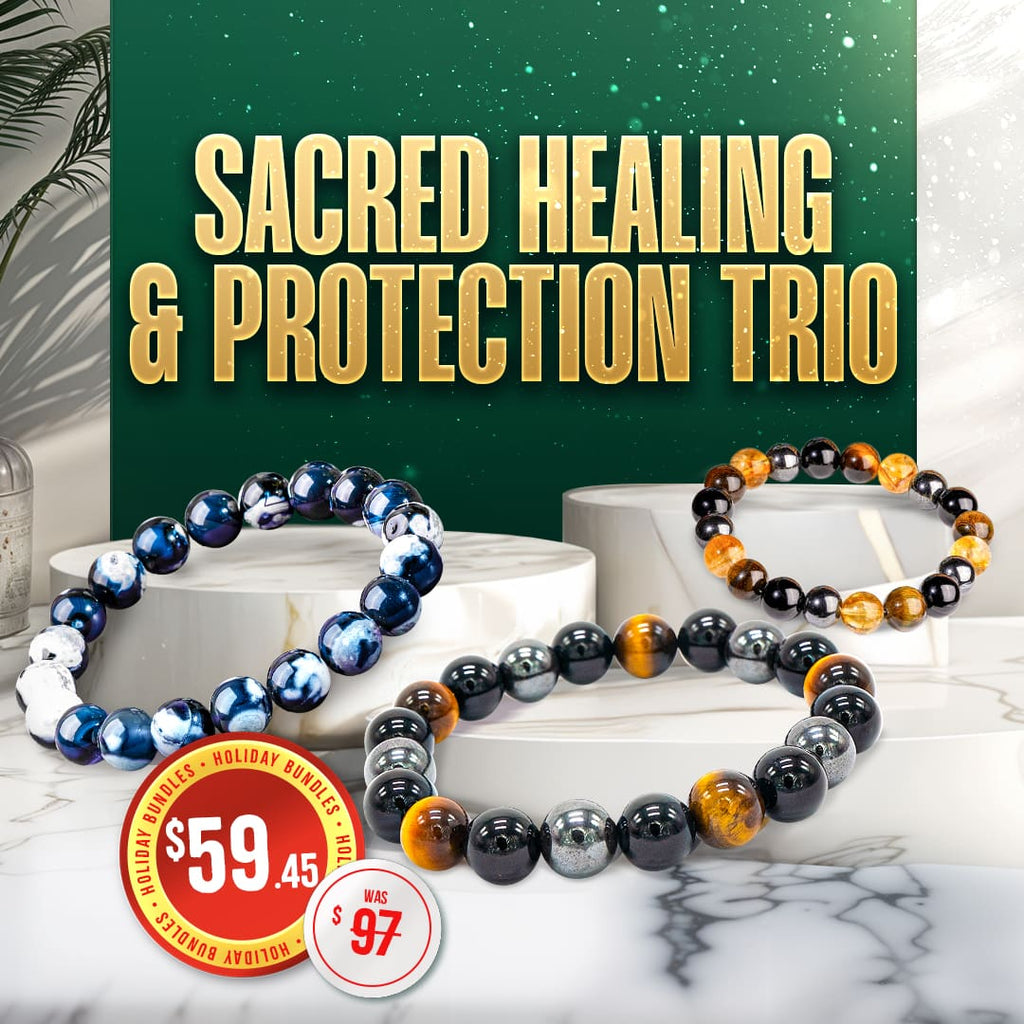 Stone Trio Bundle – Orca Agate, Tourmaline & Citrine