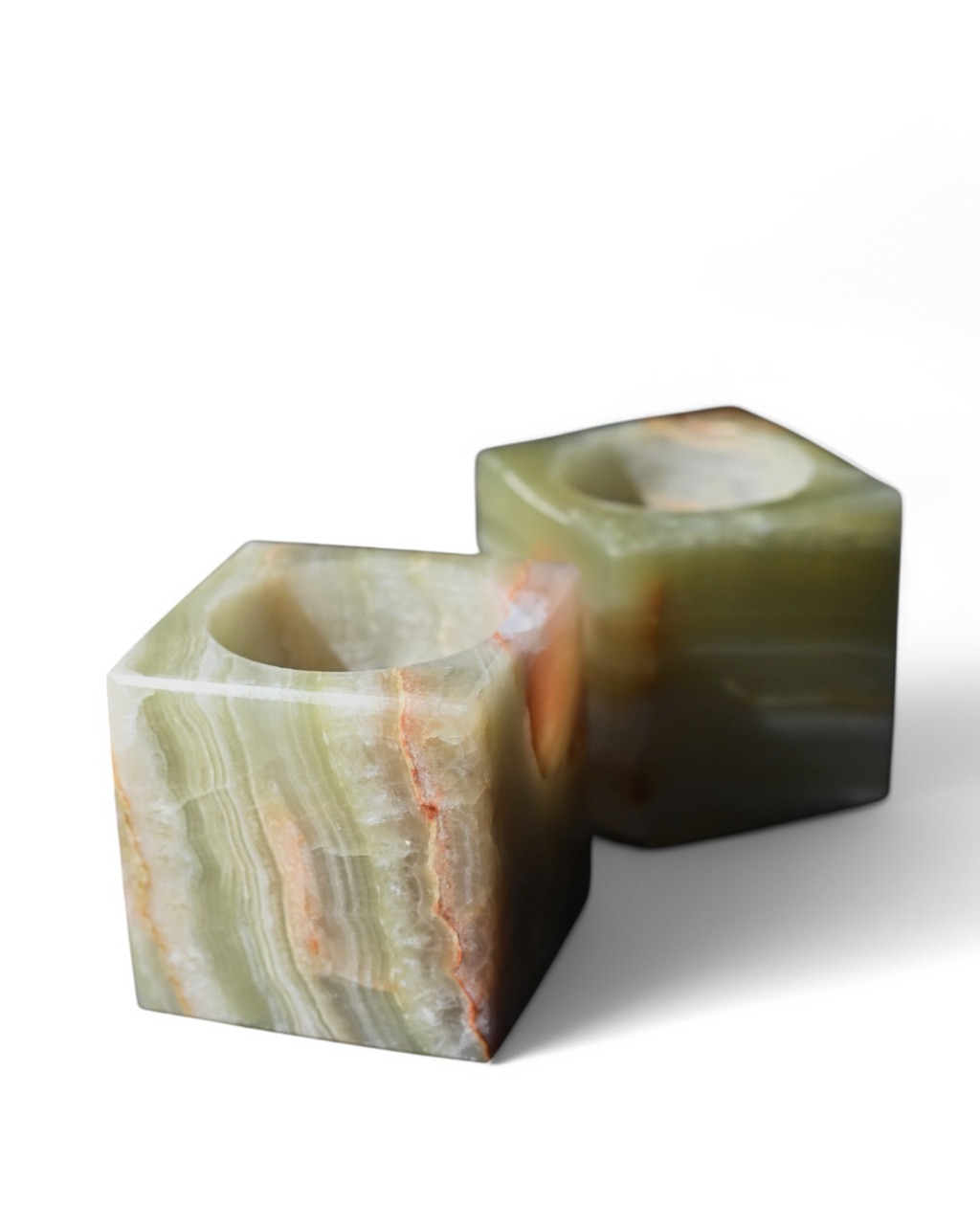 Green Onyx Candle Holder - image 2