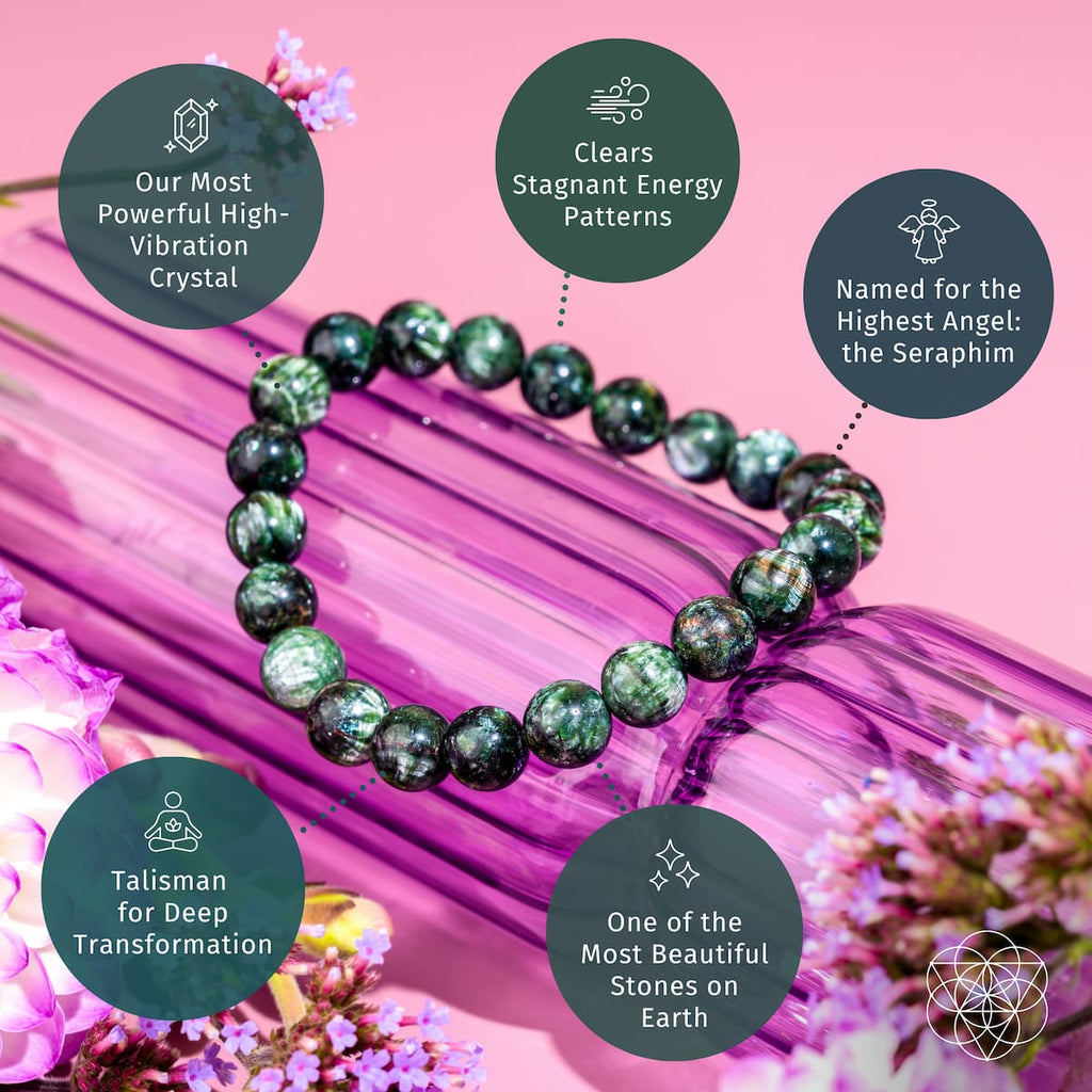 Angel Energy – Rare Seraphinite Bracelet of Transformation - image 4