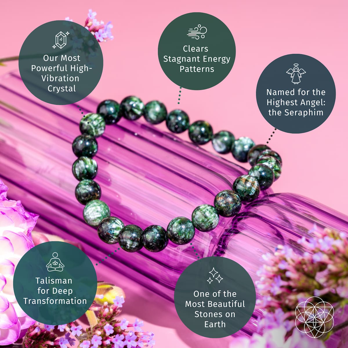 Angel Energy – Rare Seraphinite Bracelet of Transformation - image 4