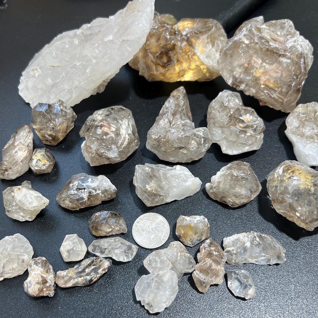 Elestial Alligator Quartz Crystal Clusters Rough Raw - image 2