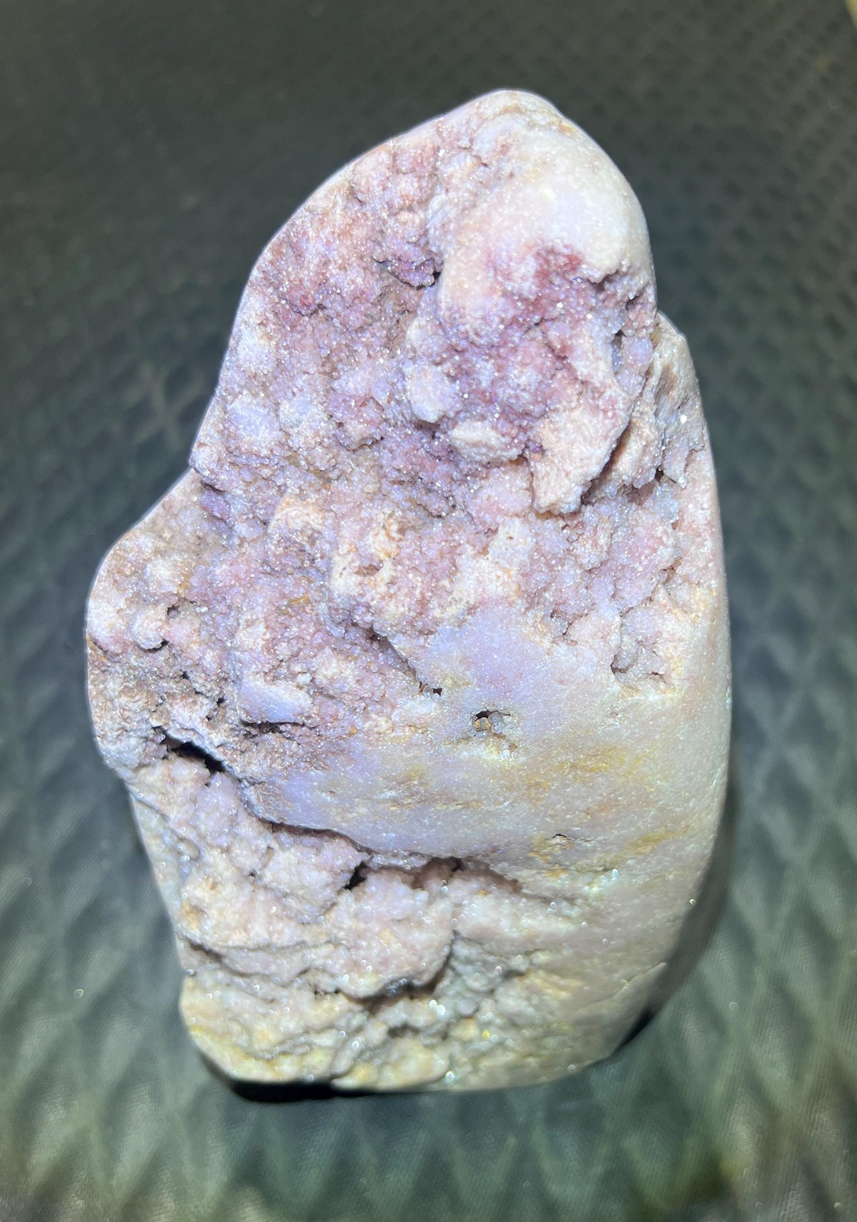 Large Pink Amethyst Druzy Crystal Cluster Standing Freeform Polished Carving - image 6