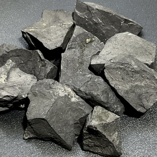 Black Shungite Type-2 Rough Raw Stones