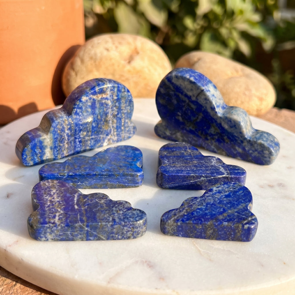 Lapis Lazuli Cloud Shape Carving (Mixed Sizes) - image 6