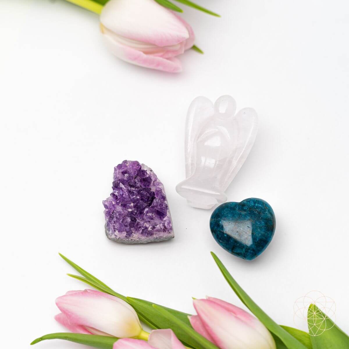 Car Crystals Set – Clear Quartz Angel, Amethyst & Apatite - image 6