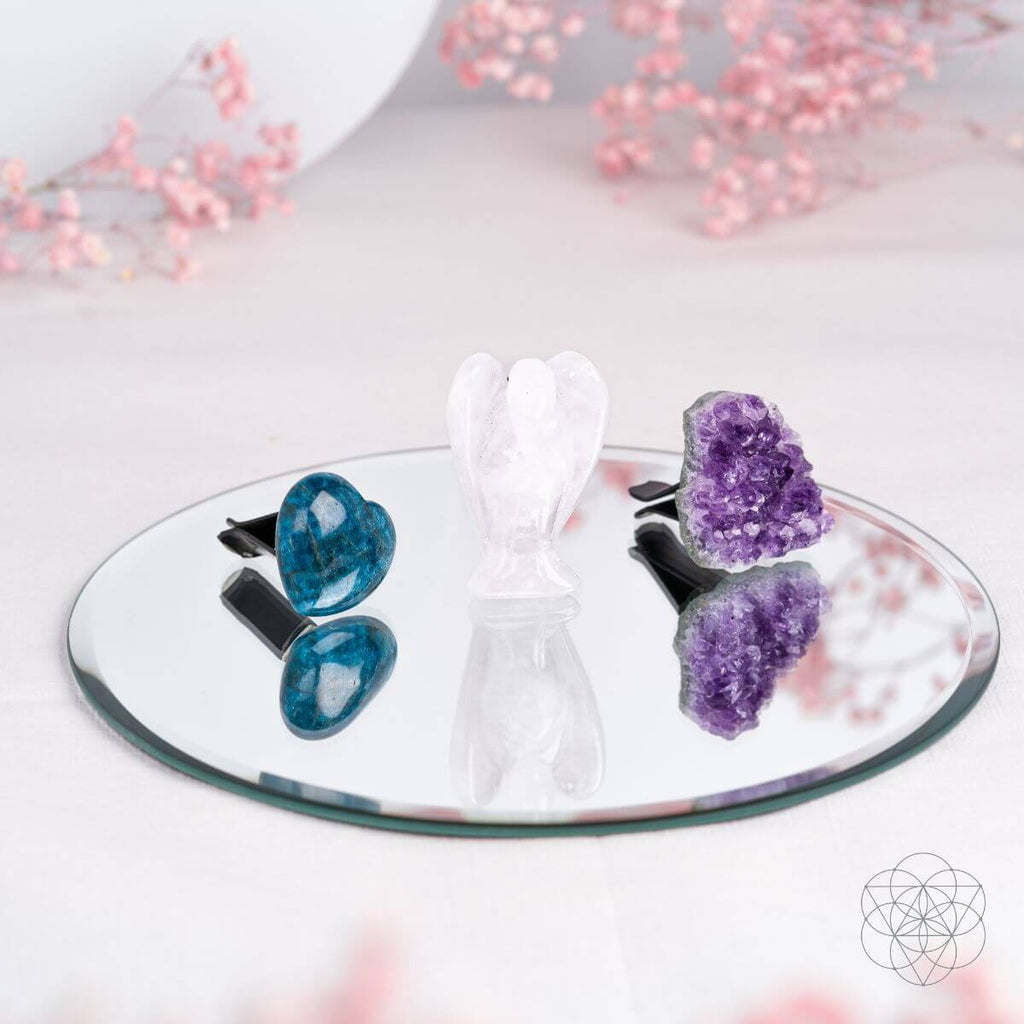 Car Crystals Set – Clear Quartz Angel, Amethyst & Apatite - image 7