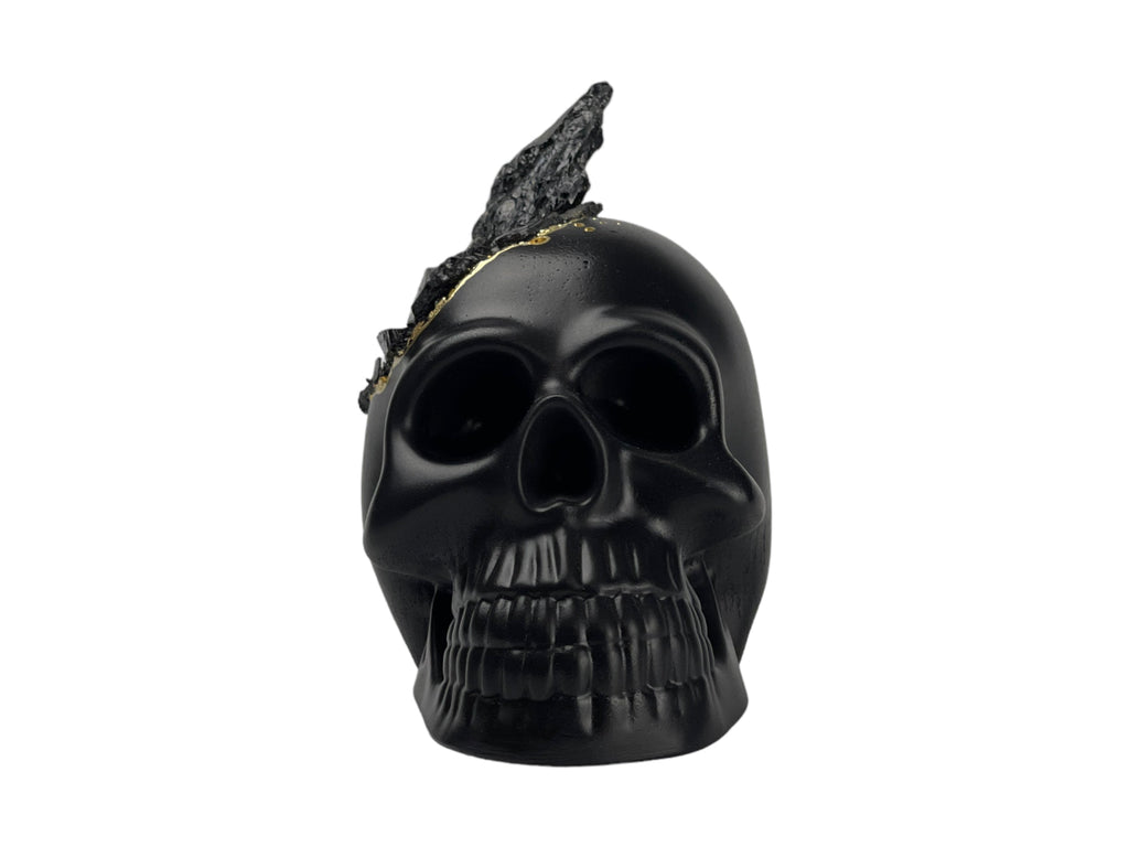 Black Tourmaline Skull Head (black) - image 5