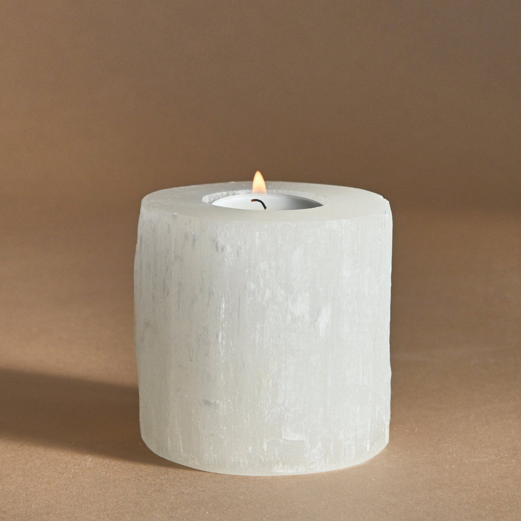 Illuminate - Selenite Candle Holder - image 2