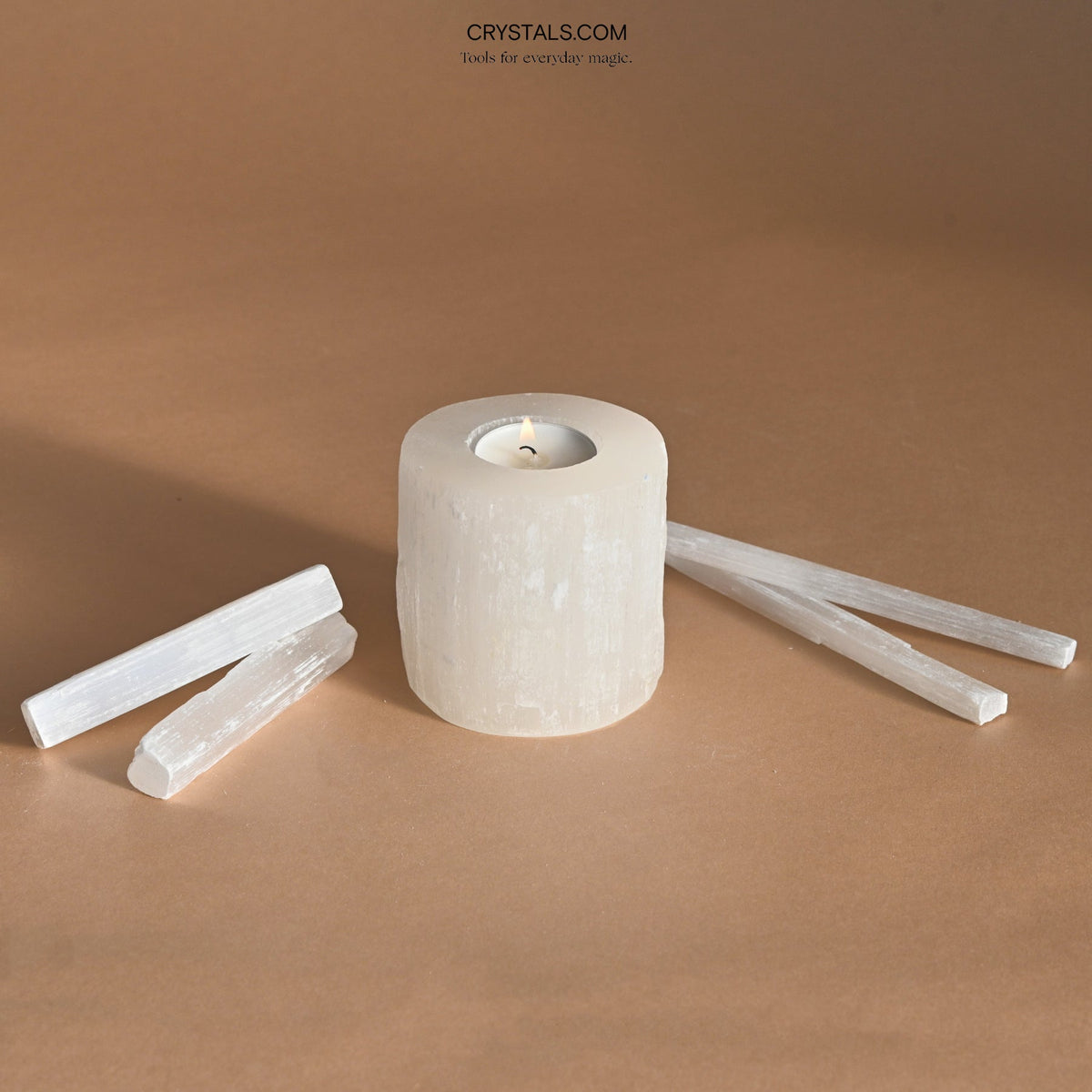 Illuminate - Selenite Candle Holder - image 3