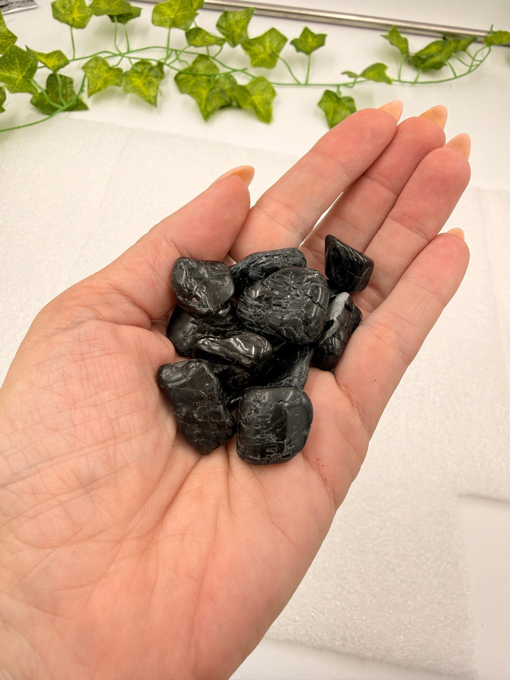 Black Tourmaline Tumbled Pocket Stone - image 2
