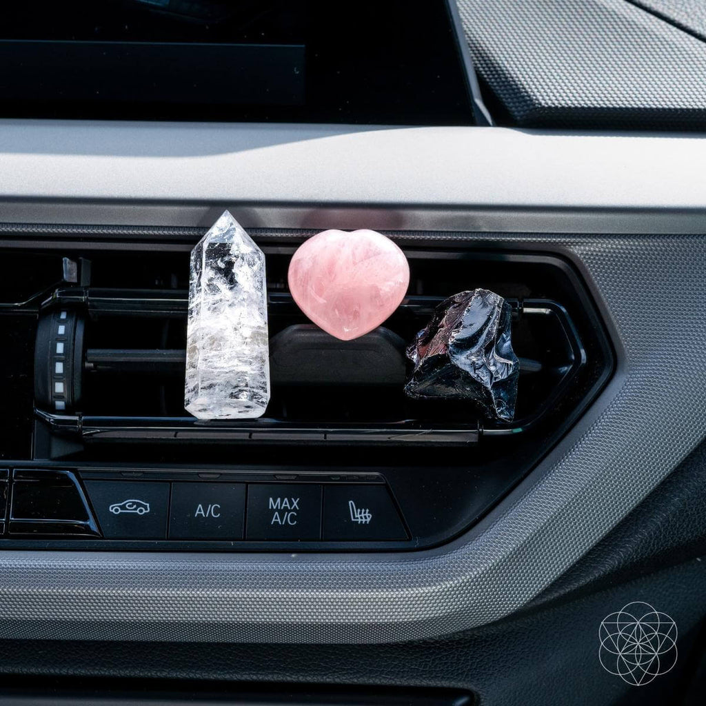 Car Crystal Kit – Rose Quartz, Black Obsidian & Clear Quartz - image 6