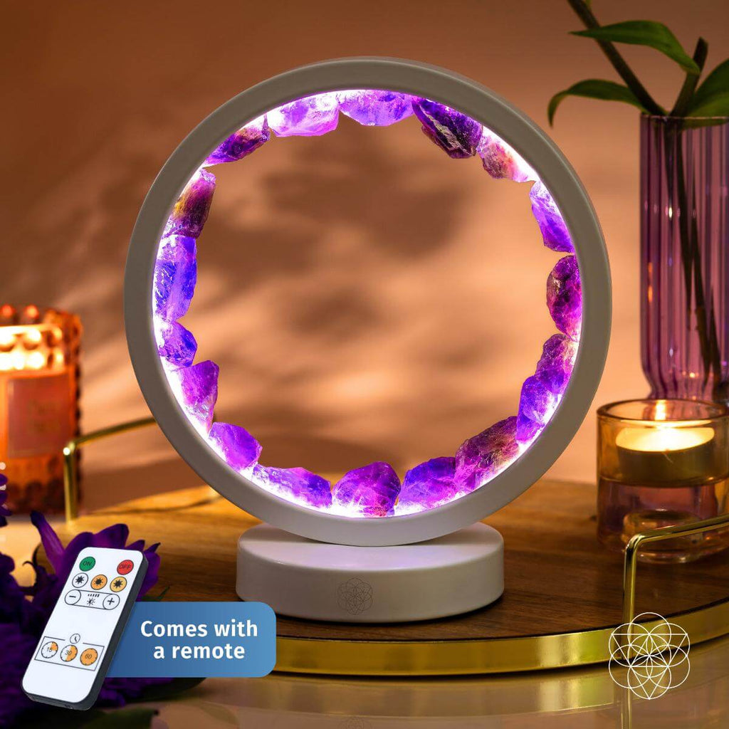 Amethyst Halo Lamp – Purple Crystal Glow - image 2
