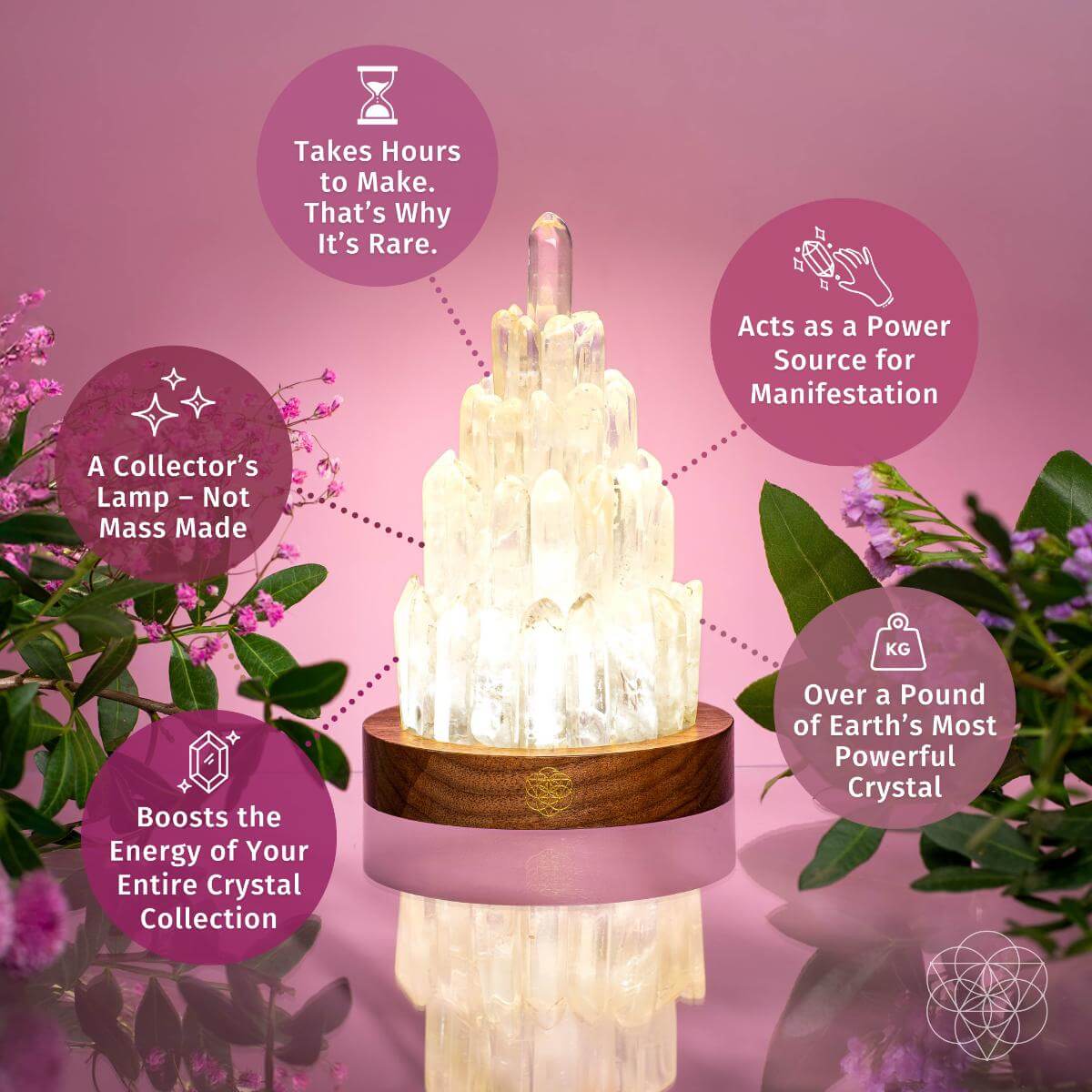 The Clear Quartz Manifestation Tower Lamp - image 4