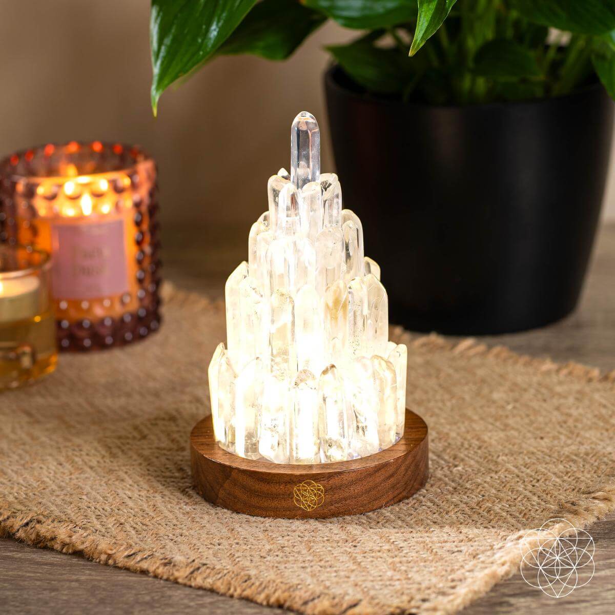Clear Quartz Tower Lamp – Collector's Crystal Light - image 7