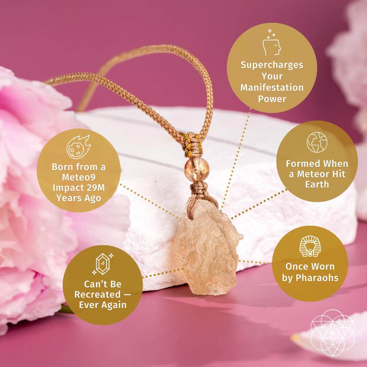 Libyan Desert Glass Pendant with Citrine Bead - image 5