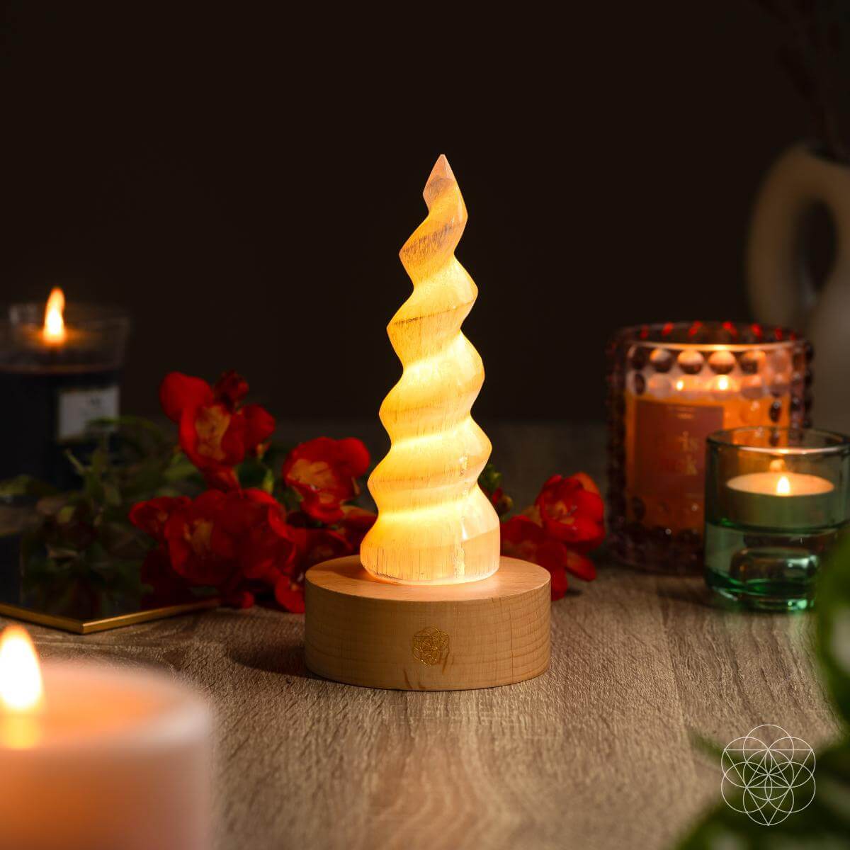 Flame of Light – Selenite Flame Lamp - image 7