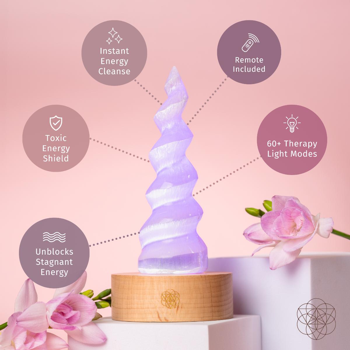 Therapy By Light - Selenite Flame Lamp - image 4