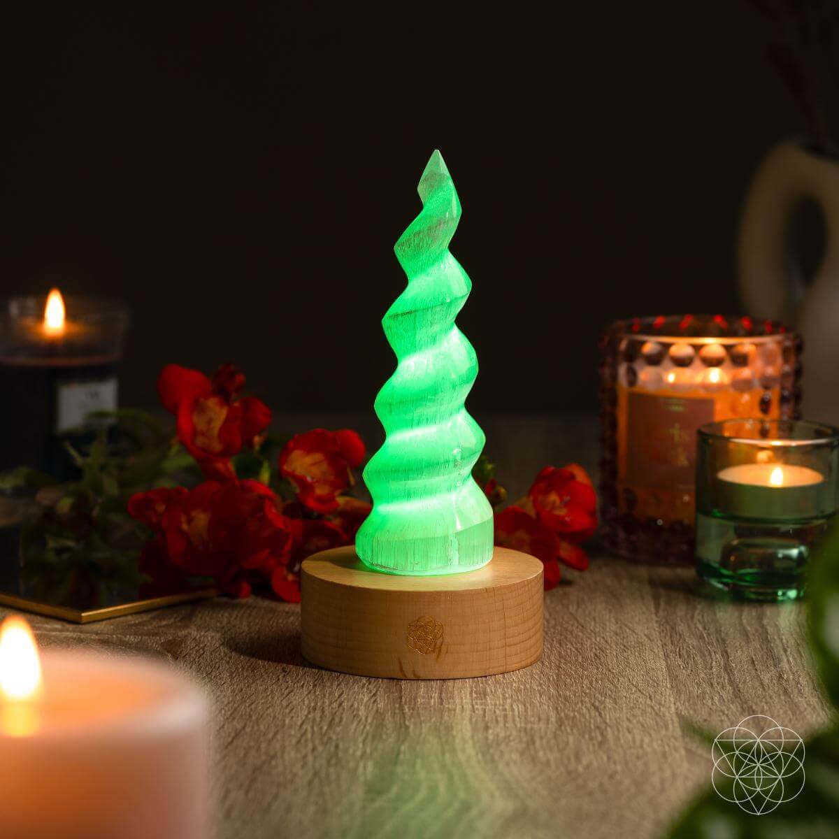 Flame of Light – Selenite Flame Lamp - image 6
