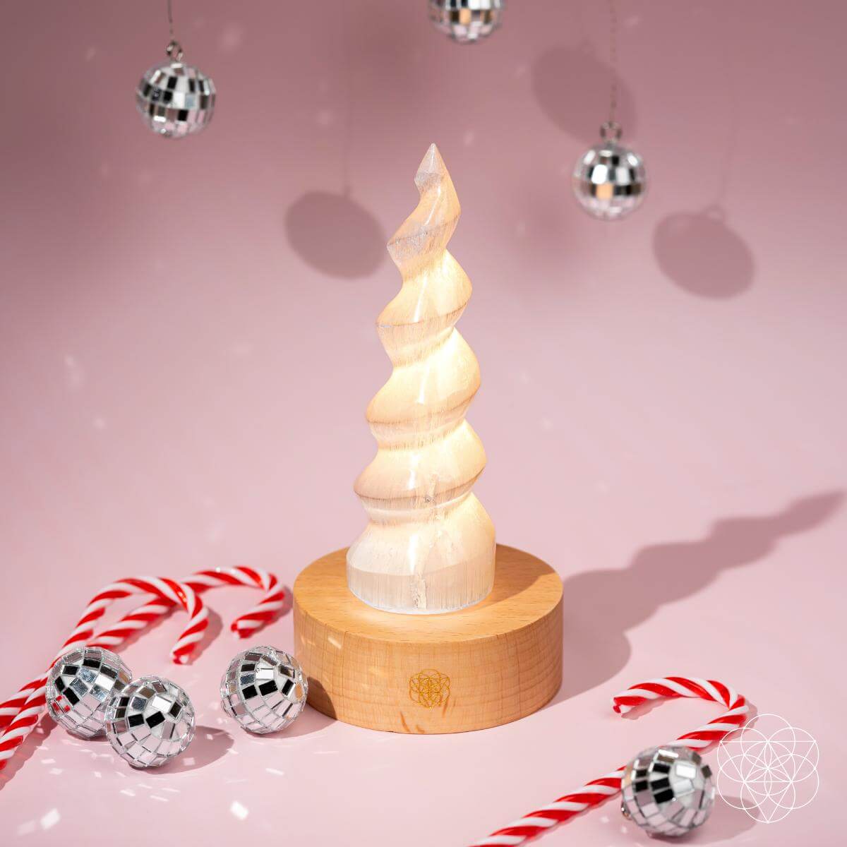 Flame of Light – Selenite Flame Lamp - image 9